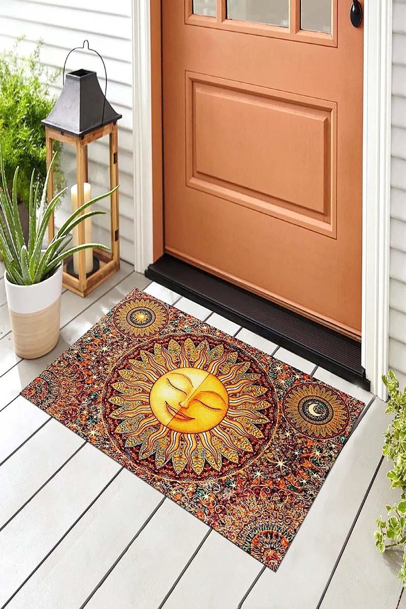 MONT KIARA Lachende zon decoratieve deurmat 45*70