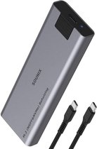 Boîtier Sounix M.2 (NGFF&NVMe) 2 EN 1 - Boîtier SSD USB-C Externe - Aluminium