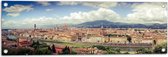 WallClassics - Tuinposter – Uitzicht over Florence - Italië - 90x30 cm Foto op Tuinposter (wanddecoratie voor buiten en binnen)