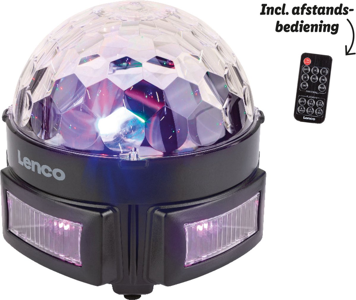 Lenco LED Discolamp - Accucapaciteit: 18... - Afmetingen: 2000 max. bol 8 mAh - | uur Accuduur