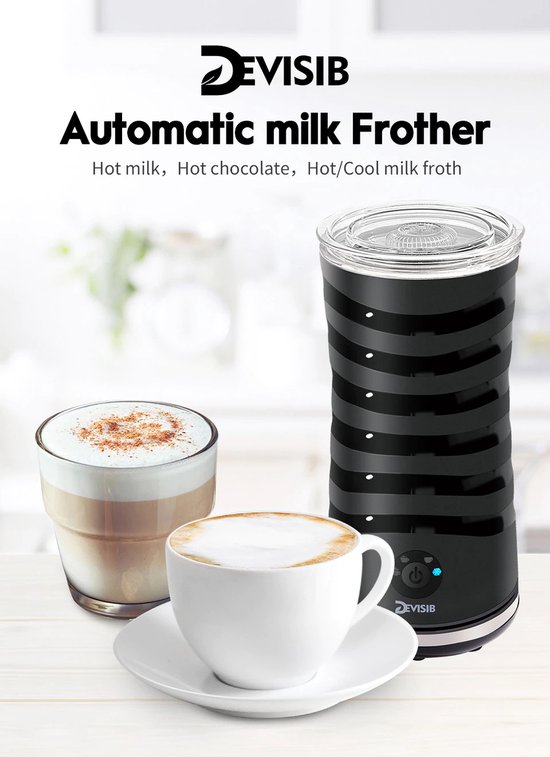 Machine à mousser à lait électrique AD, chauffe-lait automatique, chauffage  rapide, appareil à mousse intérieure en acier inoxydable, blanc - AliExpress