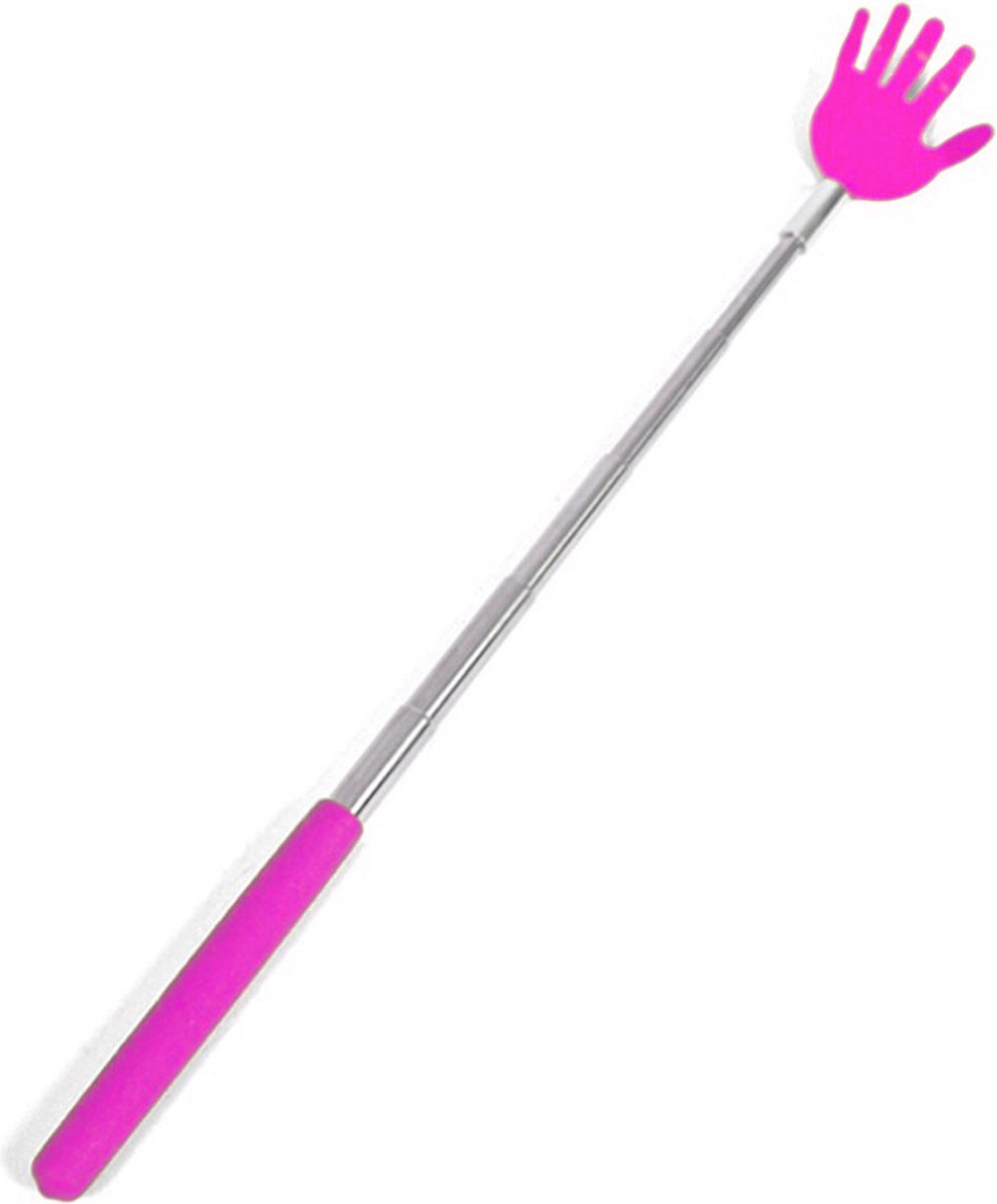 Goedkoopste Gerim Ruggenkrabber - stevige handjes - uitschuifbaar tot 65 cm - roze