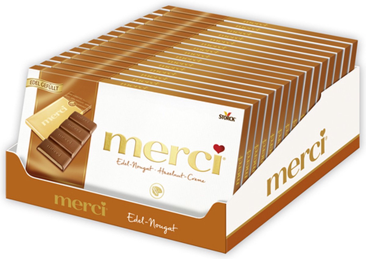 Merci - Hazelnoot-crème - 15x 112g