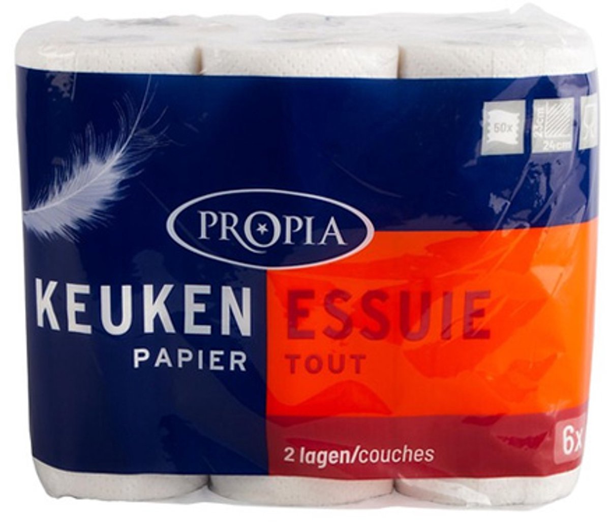 Propia - Keukenrollen 2-laags - 6 rollen