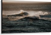 WallClassics - Toile - Vagues dans la mer - 120x80 cm Photo sur toile Peinture (Décoration murale sur toile)