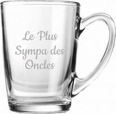 Theeglas gegraveerd - 32cl - Le Plus Sympa des Oncles
