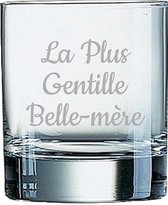 Whiskeyglas gegraveerd - 20cl - La Plus Gentille Belle-mère