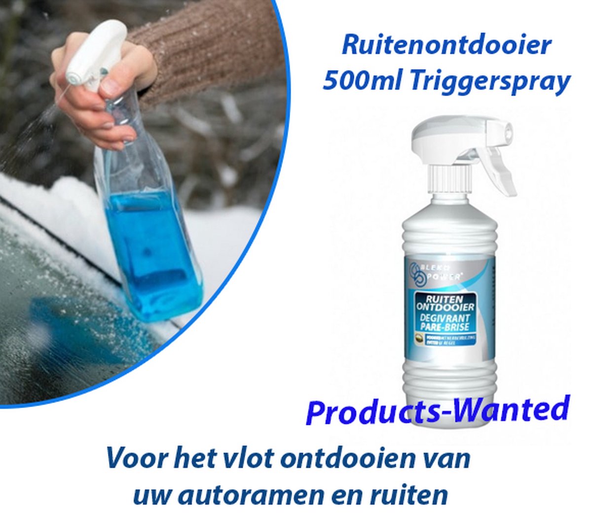 5-Flessen Ruitenontdooier Triggerspray 500ml