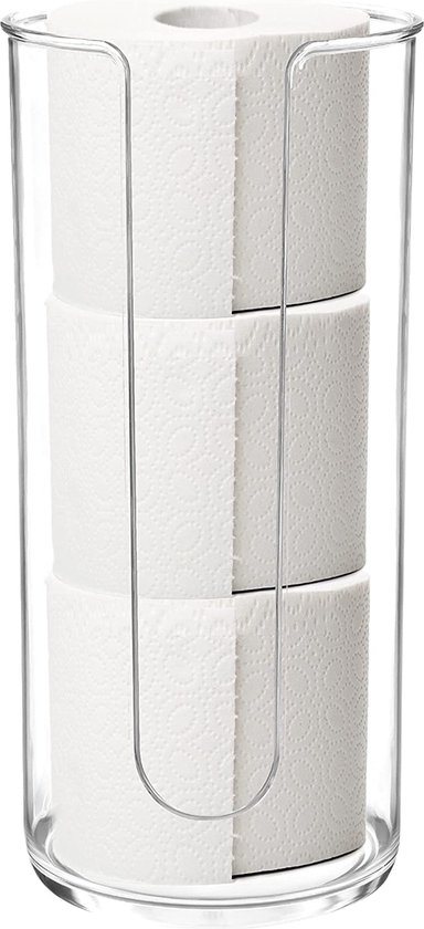 Youngever Toiletrolhouder Staand, Plastic Toiletpapier Houder, Staande WC  Rolhouder,... | bol.com