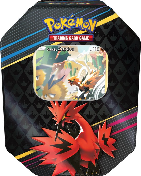 Afbeelding van het spel Pokémon Sword & Shield: Crown Zenith - Special Art Tin Zapdos - Pokémon Kaarten