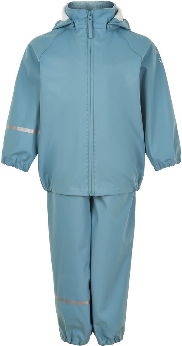 CeLaVi - Basic regenpak voor kinderen - Gerecycled - Smoke Blue - maat 120 (116-122cm)