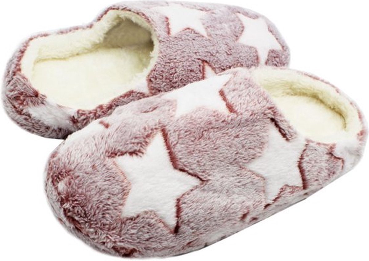 Vaio- Roze sterpantoffel- sloffen- huis-slippers