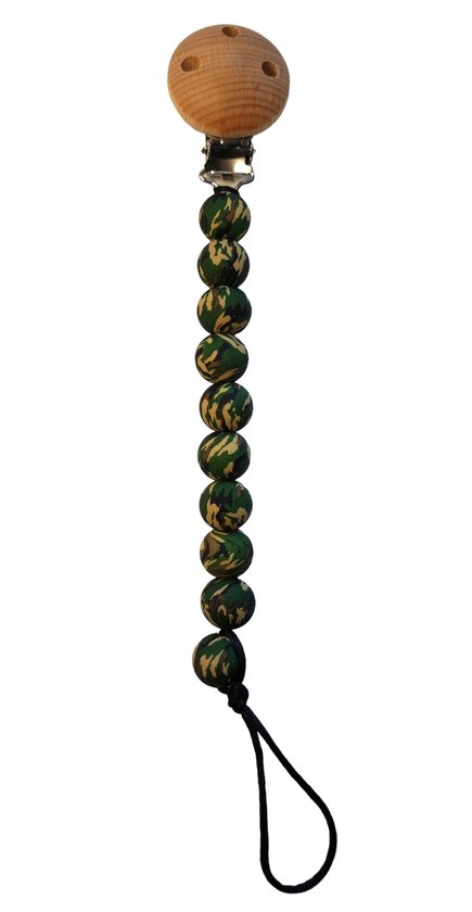 UKKYPUK Siliconen kralen fopspeenkoord met houten clip | Pacifier | Speenkoord | Hulpmiddel | Kralen | Siliconen | Babyshower | Kraamcadeau | Jongen & Meisje | Baby | Speen | Speenketting | Fopspeenclip | Woodclip | Hout | Speen | Pacifier clip |