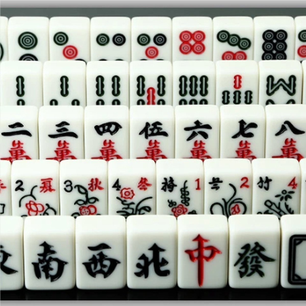 Sarini Mini Chinese Majong Set, Stevige Structuur Makkelijk Te Lezen