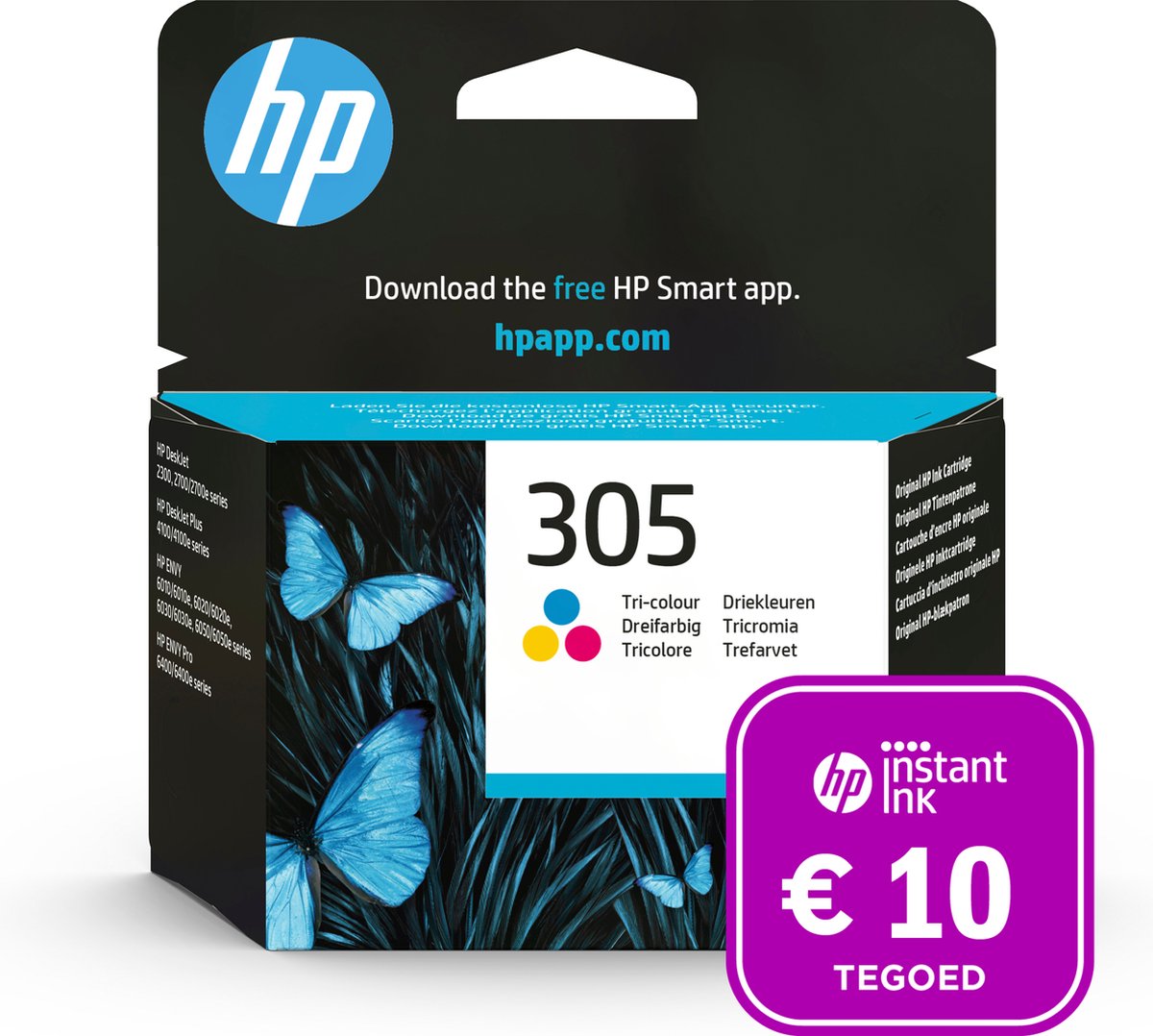 HP 305 - Inktcartridge kleur + Instant Ink tegoed