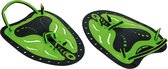 Aquafeel Zwempaddles Groen / Zwart met verstelbare band - Maat S