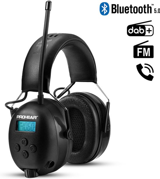 Oreillettes -oreilles avec DAB + FM RADIO - cache-oreilles avec BLUETOOTH -  AUX -... | bol.com