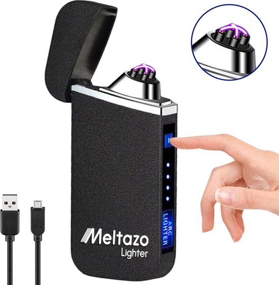 MELTAZO Elektrische Aansteker, Electric Lighter, USB Oplaadbare Plasma  Aansteker,... | bol.com