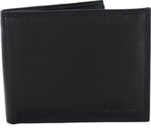 Massi Miliano Portemonnee Heren Rundleer Zwart - Billfold - ( PHXW-307-6) - 11x2x9.5cm -