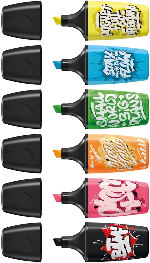 STABILO BOSS ORIGINAL Markeerstift Mini Pastellove 6 stuks Etui