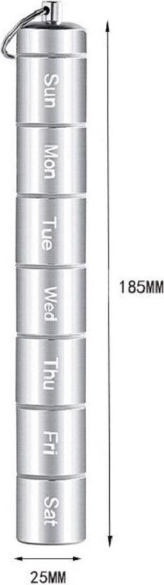 Étui à pilules de Voyage, Mini pilulier en Acier Inoxydable