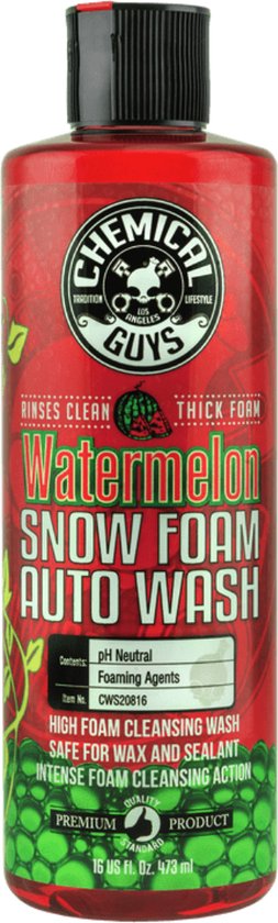 Foto: Chemical guys watermelon snow foam auto wash 473ml hoogschuimend