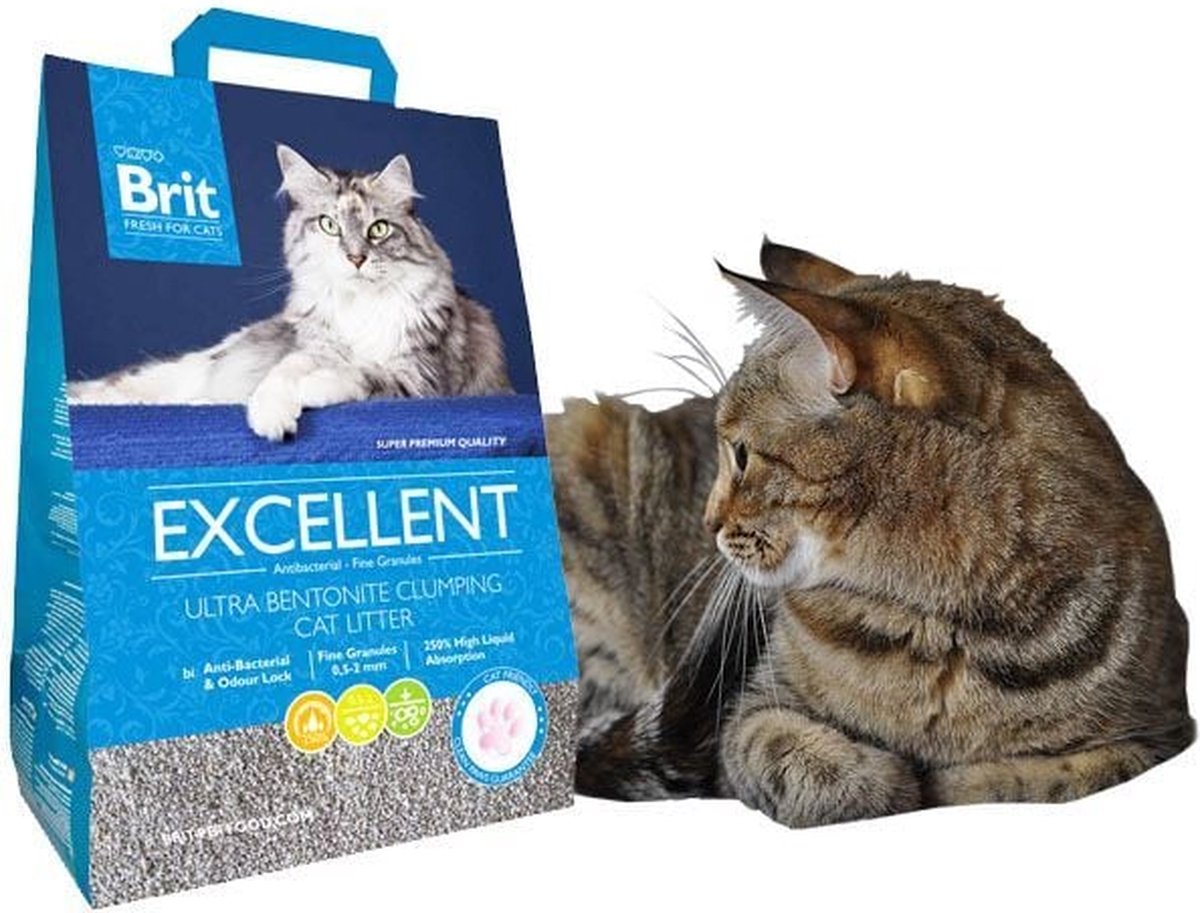 Brit kattenbakvulling Excellent (klontvormend)10kg