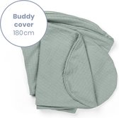 Doomoo Buddy Cover - Housse pour coussin d'allaitement Buddy - Katoen Bio - 180 cm - Tetra jersey Vert