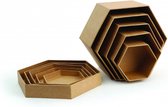 Kartonnen zeshoekige dozen (5 st)