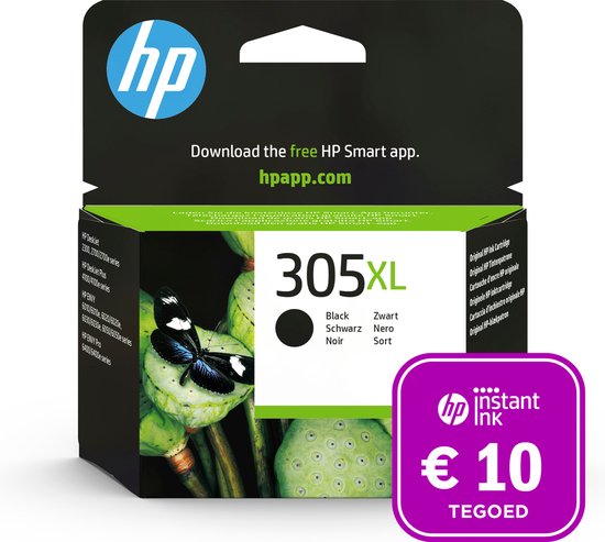 Foto: Hp 305xl inktcartridge zwart instant ink tegoed