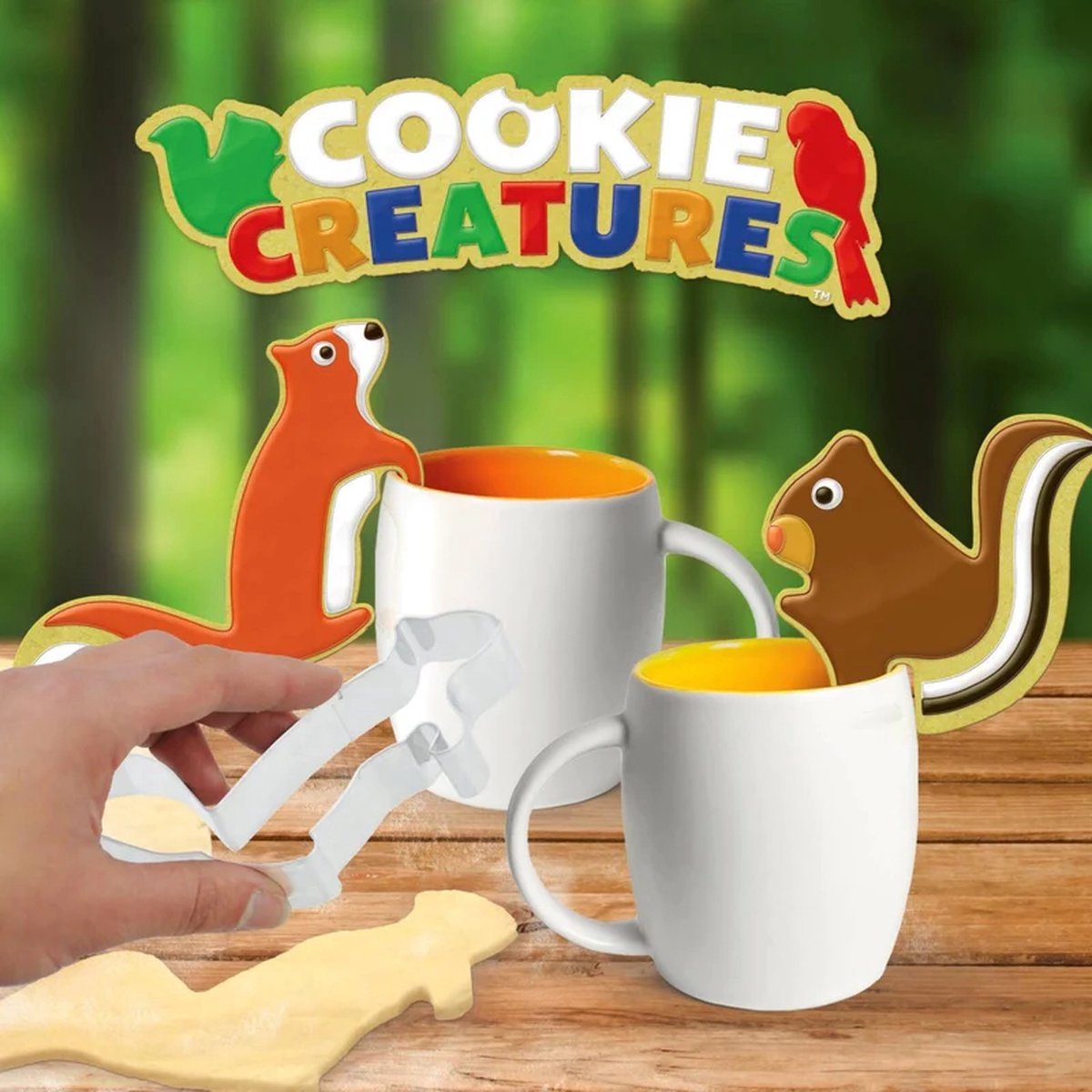 Mustard - Koekvormpjes Dieren Cookie Creatures - Eekhoorns