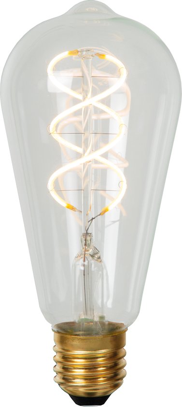 Lucide ST64 Lampe à filament - Ø 6,4 cm - LED Dim. - E27 - 1x4.9W 2700K - Transparente