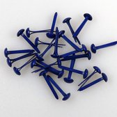 FLP-BR 007 Nellie Snellen splitpennen mini - Floral brads Dark blue - donker blauw 40 stuks 3 mm.