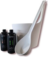 Cadeau set Sauna emmer Pisara wit - Black Friday Deal!