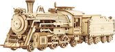 Robotime - Steam Express - Train - Trains - Maquette Maquettes en bois - Modélisme - DIY - Puzzle 3D Bois - Ados - Adultes - 308 Pièces