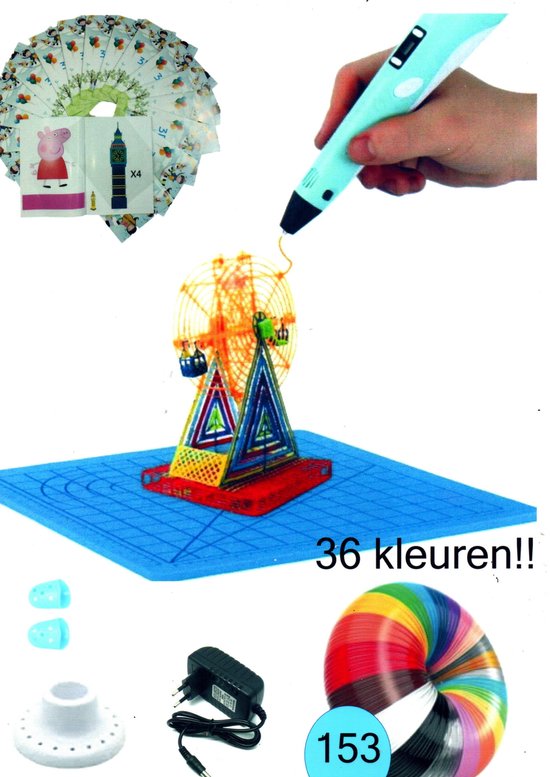 3D pennen set- MEGA xxl- Inclusief 239 Meter Filament in 26 kleuren