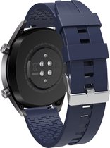 Strap-it Smartwatch bandje 22mm - extreme siliconen horlogeband geschikt voor Samsung Galaxy Watch 1 46mm / Galaxy Watch 3 45mm / Gear S3 Classic & Frontier - Amazfit GTR 47mm / GTR 2 / GTR 3 & 3 Pro / GTR 4 - OnePlus Watch - donkerblauw