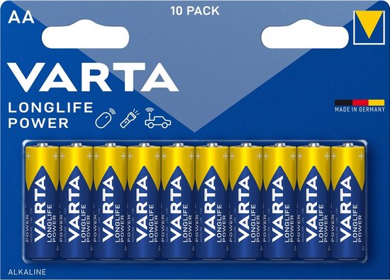 Varta High Energy AA 10-pack, Batterie à usage unique, Alcaline, 1,5 V, 10  pièce(s), AA | bol