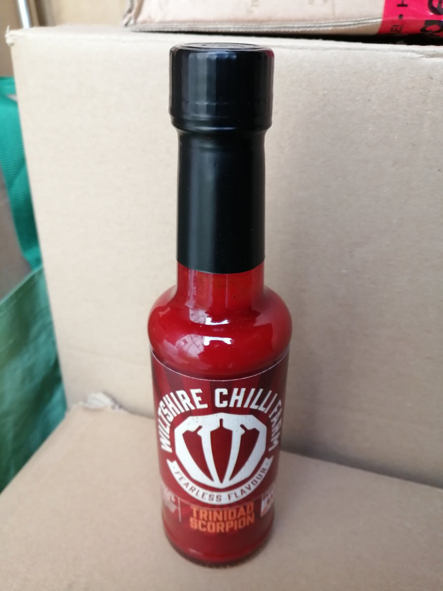 Chili Trinidad Scorpion hot saus - Wiltshire Chilli Farm - 140ml