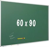 Krijtbord PRO - Magnetisch - Schoolbord - Eenvoudige montage - Geëmailleerd staal - Groen - 90x60cm