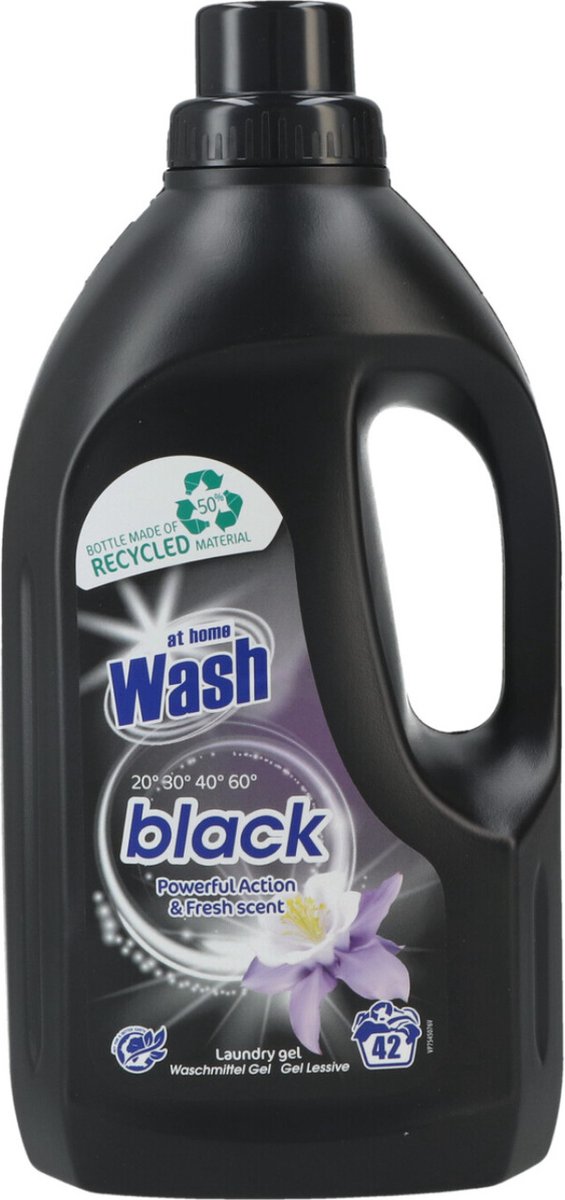 At Home Wash Vloeibaar wasmiddel 1,5L zwart 42 wasbeurten