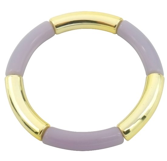 Armband Dames - Tube Bracelet - Elastisch - One Size - Lichtpaars