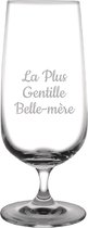 Bierglas op voet gegraveerd - 41cl - La Plus Gentille Belle-mère