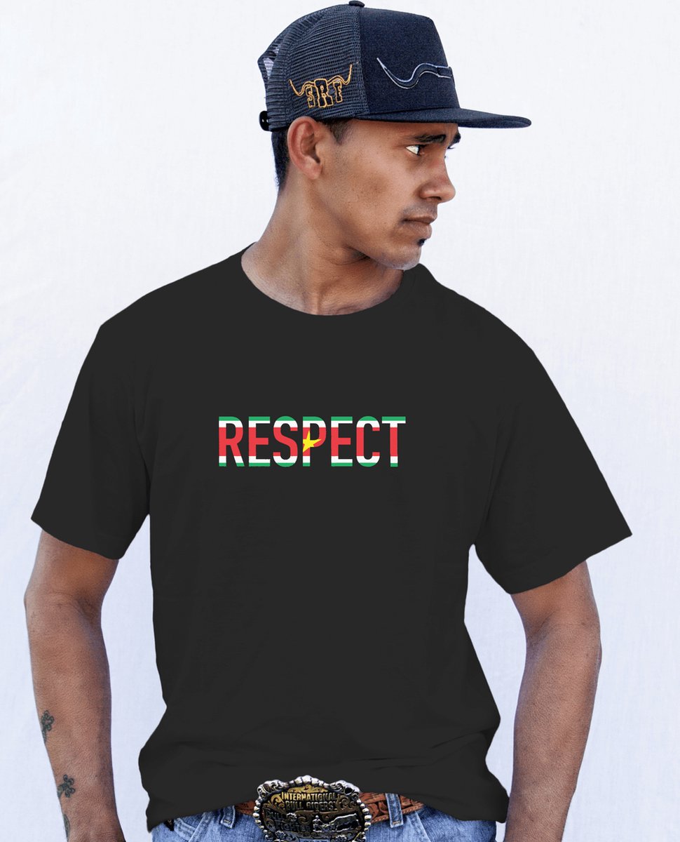 Tshirt - Respect - Suriname - Maat XL