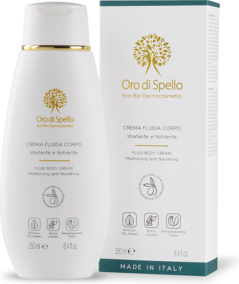 Oro di Spello - Voedende bodylotion - Hypoallergeen - op basis van echte organische olijfolie uit Italië