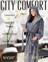 CityComfort Ladies Winter Soft Fleece Dressing Gown S-XL