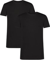 Comfortabel & Zijdezacht Bamboo Basics Ray - Bamboe T-Shirts Ronde Hals (Multipack 2 stuks) Heren - Korte Mouwen - Zwart - XXL