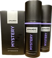 Amando Mystery - Pakket - After Shave 50 ml & 2 Deo Spray 150 ml