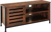 tectake - TV-meubel TV-kast dressoir Galway - industrieel - donkerbruin - 110x41,5x50,5cm - 404714