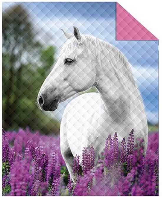 Bedsprei - Schimmel - Lavendel paars - 170x210 cm - Microvezel